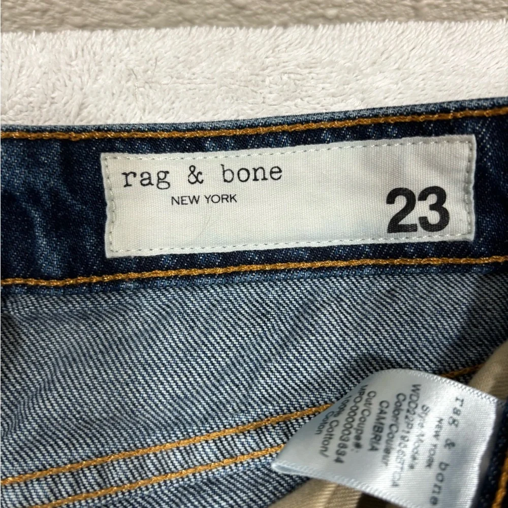 Rag & Bone New York Cambria Denim Cutoff DRE Shorts Sz 23 - Picture 2 of 12